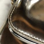 J.Crew Womens Edie Metallic Leather Bag Silver One Size Photo 2