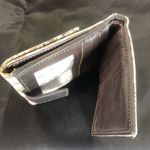 Salvatore Ferragamo Leather Animal Tiger Leopard Trifold Wallet RARE Photo 9