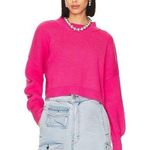 Free People  Easy Street Crop Pullover in Pink Firework Size Medium Photo 0
