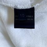 David Koma Crystal Embellished DK Intarsia Terry Logo Midi Dress White Size US 6 Photo 12