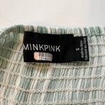 MINKPINK Striped Culotte Jumpsuit - Size Small - Mint Green & White Photo 5