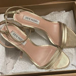 Steve Madden  Gold Platform Heels Photo 0