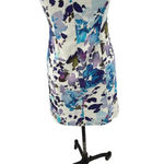 Reiss Juna Dress Floral Watercolor Printed White Purple Blue Size US 4 Photo 10