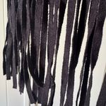 Harmony & Havoc  Suede Black Fringe Skirt Photo 2