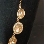 Monet gold tone Rhine stone necklace Photo 3