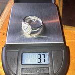 Natural Aquamarine Sterling Silver Ring Size 9.75 Photo 8