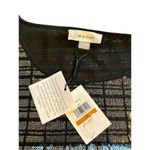 Calvin Klein Women's 3XL Black & Silver Sequin Party Blouse Photo 3