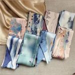 8 Piece Set Oil Painting‎ Print Satin Style Twillies Photo 10