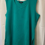 Misook  Green Sleeveless Tank Top Shell Knit Blouse Scoop Neck Basic Layer‎ Photo 0