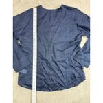 NWOT J.Crew Women XS Navy Ramie V Photo 3