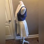 Venus  Fit and Flare Cut Out Dress Royal Blue Winter White Medium Photo 4