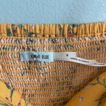 Kimchi Blue  Yellow Floral Convertible Strapless Button Front Mini Dress SZ 6 Photo 6