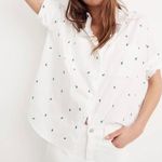 Madewell  Embroidered Cactus Courier Oversized Short Sleeve Button Down Shirt 🌵 Photo 2