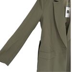 Bardot  Belted Blazer in Khaki Green size Medium NWT Long Sleeves Belted Olive Photo 7