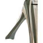 POL Women's Boho Open Knit Striped Long Duster Cardigan Sweater Tan Green Medium Photo 2
