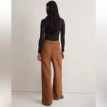 Madewell NWT Harlow Wide Leg Pants Women’s Size 12 Acorn Brown Linen Blend Photo 1