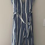 Tularosa Reese Sleeveless Plunging Neckline Open Back Striped Jumpsuit Size XS Photo 2