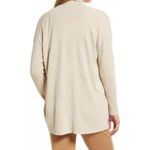 Barefoot Dreams  CozyChic Ultra Light Hi Lo Cardigan Shawl Pointelle Sweater L/XL Photo 2