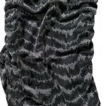 Topshop  women's size 6 spaghetti strap black and silver tight dress Photo 2