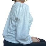 ethereal sweater paper crane small Light gray pullover crewneck, puff sleeves Photo 2