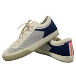 Rothy's  The Lace Up Sneaker Knit Fabric Navy Orange Size 7 Limited Edition Photo 2