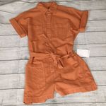 Etica oversized adeya utility romper hazel size small Orange Photo 1