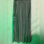 Striped Black and White Maxi Skirt Photo 5