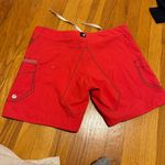 Volcom  Swim Shorts Red Black Size Large Photo 4