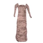 Caroline Constas Strapless Tara Dress in Brown, Size S Brown Photo 3