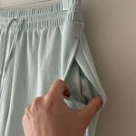 Victoria's Secret Victoria’s Secret Light Blue Glow Waffle Henley Jogger Lounge Pants Photo 2