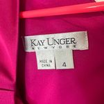 Kay Unger Satin Mini Dress BeJeweled Embellished Semi Formal Wedding Guest 4 Photo 2