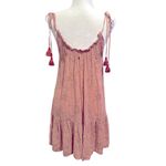 Maaji REVOLVE MAGNOLIA EYELET CHAMPAGNE DRESS TASSELS M Photo 3