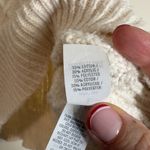 Aerie  Cable Knit V Neck Sweater Vest Cream oversized Size L Photo 4