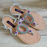 Dollhouse Utopia silver rhinestone sandals size 7 Photo 1