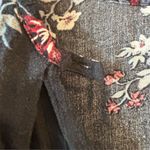 Free People Women's S Black Floral Swing Tunic Dress Long Sleeve Casual- FLAWED Photo 9