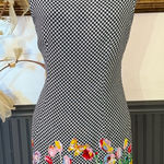 All that jazz Vintage Gingham Floral Mod Inspired Shift Dress ~ Size 10 (M) 💚🍄 Photo 0