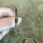 Coldwater Creek #400  Pewter Carved Hoops Photo 6