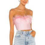 Revolve Superdown Pink feather Top Photo 0