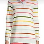 Lands' End Serious Sweats Multi Striped Pullover‎ Hoodie Size Large petite Photo 0