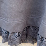 PUMA by Rihanna Black Cropped Sweatshirt with Lace Trim M Size M Photo 1