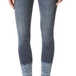 Current/Elliott Current Elliot Jeans 27 The Cut Off Crop Stiletto Darkota With Tribal Cuff Photo 0