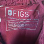 FIGS  Eco Yola Elastic Waistband Skinny Scrub Pants Burgundy Size XX-Small NWT Photo 5