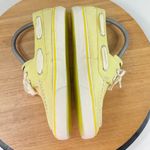 Sperry Topsider Sequin Jersey Knit Deck Boat Shoes Loafers Yellow 8 Photo 4