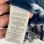 Free People  | Tie Dye Me Down Sheer Tunic Top Blue Viscose Womens Large Photo 5