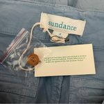 Sundance  Bastille Easy Straight Leg Paperbag Floral Pants Soft Chambray Size 4 Photo 9