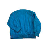 Unex Vintage 90s Windbreaker Jacket Size Medium Teal Green Shoulder Pads Blue Photo 1