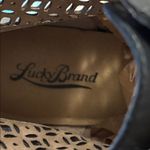 Lucky Brand  Shoes Boots Black Perforated Laced Holes Leather Women Size 10M/40 Photo 1