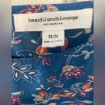 BeachLunchLounge Silky Boho Smocked Blouse Size M Photo 2