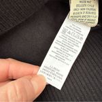 L.L. Bean Black Cashmere and cotton Collared Polo Sweater, Size large Photo 7