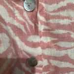 Made in Italy dress 100% linen women’s size XL zebra print pink Photo 1